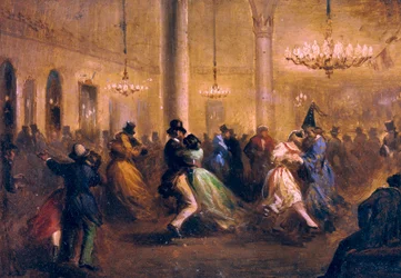 El Baile de Capellanes, c. 1860-1865