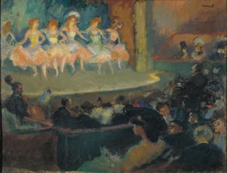 Cafe concierto - Peinture de Ricard Canals (1876-1931) - c. 1903 - Oil on canvas - 51x66 - Museo Nacional de Arte de Cataluña, Barcelona