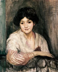 Figura. Pintura de Ricard Canals i Llambi (1876-1931), impresionismo