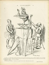 Ilustración de Ricardo Flores en Le Rire, 20/09/13 - El mentiroso - Alemania Prusia, Turquía, Guerra del 14-18 Primeros ratones - Guillermo II