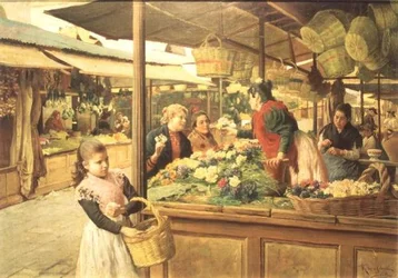 131-0057844 Mercado típico sevillano