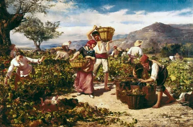 "La cosecha" por Ricardo Martí i Aguiló (1868-1936)