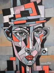 Un hombre cubista y audaz