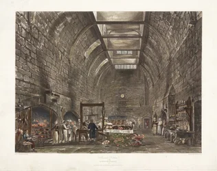 Cocina antigua del Castillo de Windsor, principios del siglo XIX