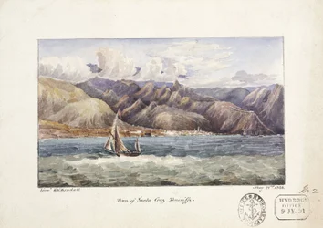Ciudad de Santa Cruz, vista desde el agua, Tenerife, 22 de mayo
