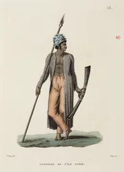 Guerrero de la isla de Guebe