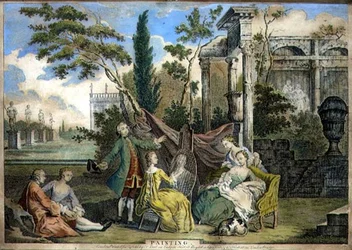 Pintura, pub. por F. Bull, John Boydell y W. Herbert, c.1750