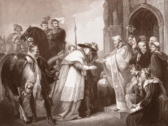 Cardenal Wolsey en la Abadía de Leicester