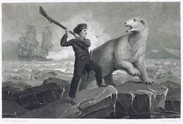 El joven Horatio Nelson (1758-1805), mientras participaba en una expedición al Polo Norte en 1773, se enfrentó a un oso polar en el hielo, mientras su arma se atascaba, intentó repelerlo dándole un puñetazo con la culata, porque quería darle a su padre una
