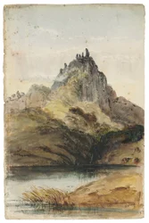 Página de "Sketches in New Zealand" (acuarela sobre papel)