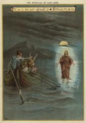 Los milagros de Cristo: Jesús camina sobre el agua