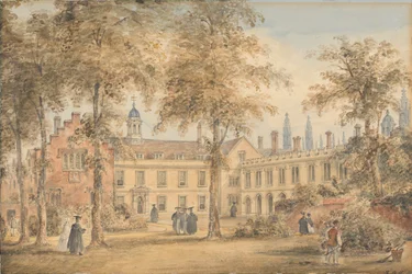 Trinity Hall desde el jardín, Cambridge