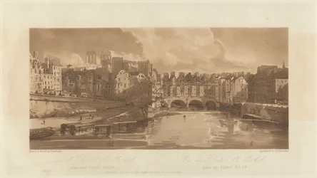 Vista del Pont St. Michael, tomada desde el Pont Neuf, 1803