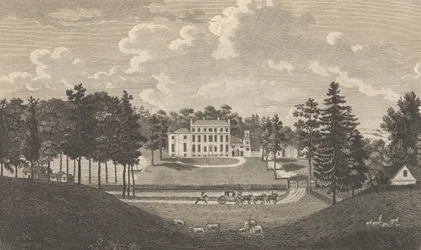 Bradborne, cerca de Sevenoke, en el condado de Kent, de la Historia de Edward Hasted, 1777-1790