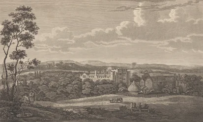 Castillo de Hever en el condado de Kent, de Edward Hasted, La historia y topografía..., 1777-90