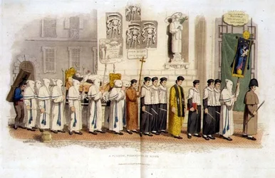 Una Procesión Fúnebre en Roma
