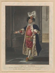 Retrato de Carel Passé como Felipe el Bueno Carel Passé, en el personaje de Philips van Bourgondien (título sobre objeto)