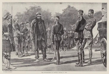 La rendición de Cronje, 27 de febrero de 1900