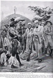 Los británicos en Natal en 1824, ilustración de 