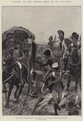 Batallas del Ejército Británico, Talavera, la Huida de las Tropas Españolas bajo el General Cuesta, Sir Arthur Wellesley restaura el Orden