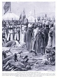 Isaac de Chipre suplica ante Ricardo I, 1191 d.C.