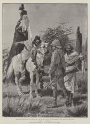 El Reverso Británico en Somalilandia, un Grupo de Avanzada entrevistando a Espías Nativos en el Monte