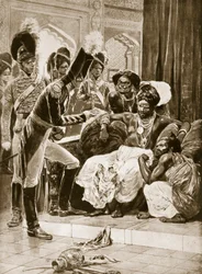Los británicos en Ceilán, ilustración de 