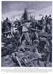 La última resistencia de de Montford en Evesham AD1265, años 1920