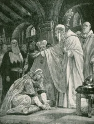 La postración de Harold, hijo de Godwin