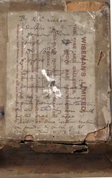 Reverso de un busto de una niña, c.1850