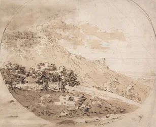 Paisaje ondulado ovalado