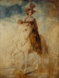 Retrato ecuestre de una dama, se dice que es Lady Elizabeth Foster
