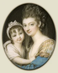 Retrato de una madre y su hija