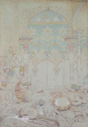 Fantasía del harén egipcio