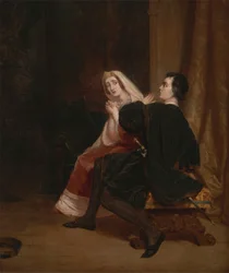 Hamlet y su madre; la escena del armario
