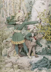 Boceto de Robin Hood, 1852