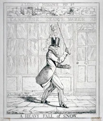 Una fuerte nevada, 1821