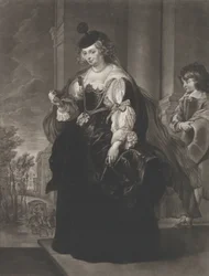 Retrato de Helena Fourment, con un joven paje detrás de ella, 1782
