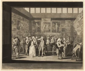 La exposición de la Real Academia de Pintura en el año 1771