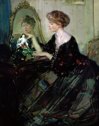 La estatuilla china, c.1910 (óleo sobre lienzo)