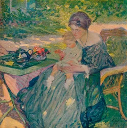 En el jardín, c. 1911