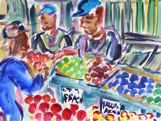 Vendedores de frutas