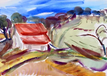 Casa con techo rojo, Sonoma, 2018