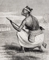 El oficial en jefe de la Brigada de Amazonas de Richards, de 