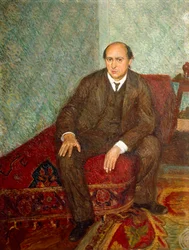 Austria, Viena, retrato del compositor austriaco Arnold Schonberg (1874-1951)