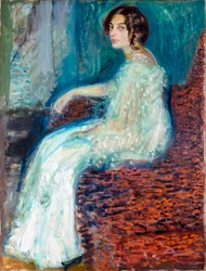 Retrato de Henryka Cohn - Pintura de Richard Gerstl (1883-1908)