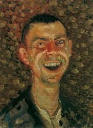 autorretrato, riendo