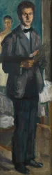 Autorretrato con paleta, 1906-1907