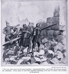 La destrucción de Cartago por los romanos, c.1950