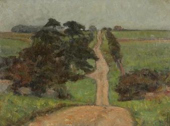 Una calzada romana cerca de Northleach, Gloucestershire